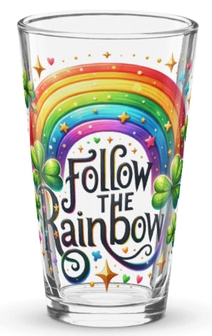 Follow the Rainbow Shaker pint glass