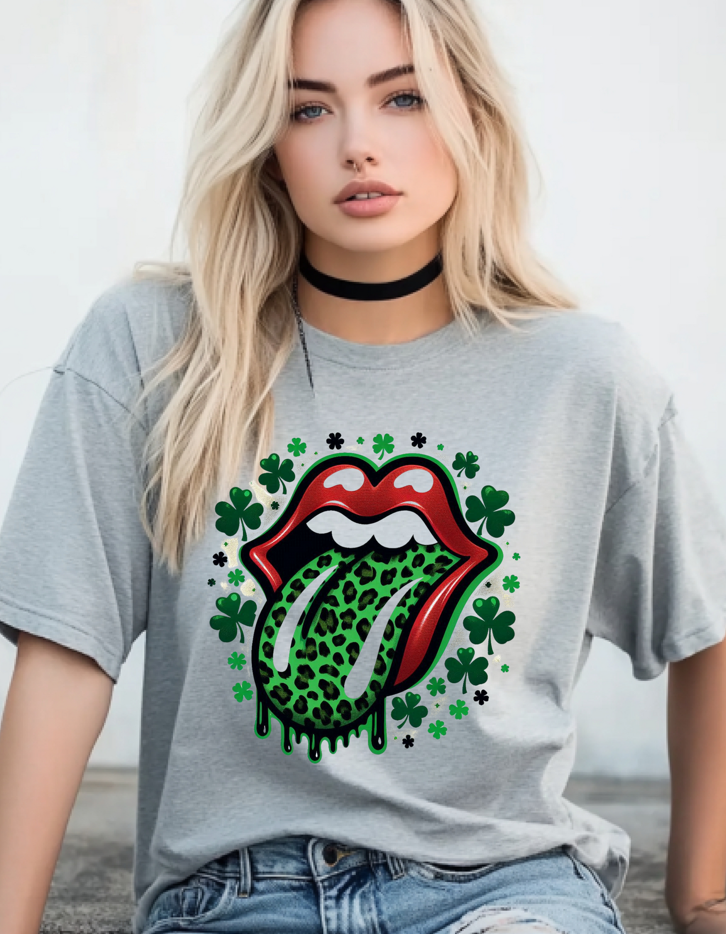 Dripping Green Tongue classic tee