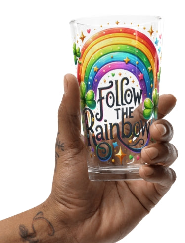 Follow the Rainbow Shaker pint glass